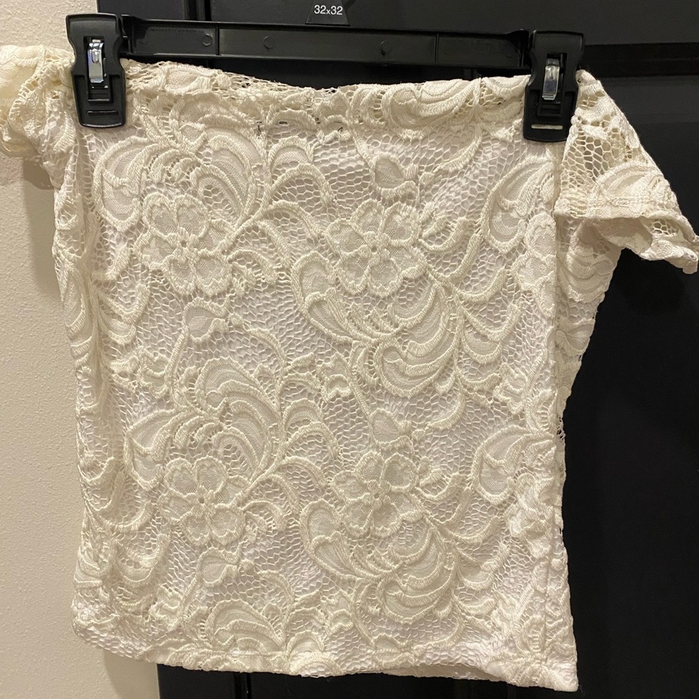 Ambiance Cream Pencil Skirt for Cocktail Nights